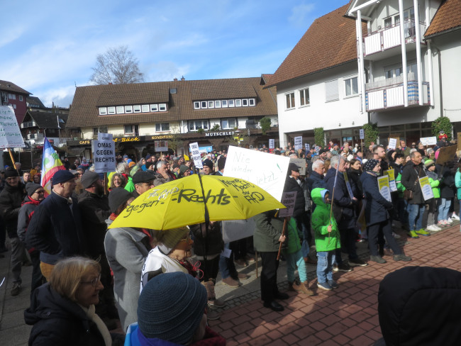 Demo in Baiersbronn am 24.2.2024