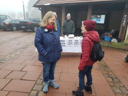Infostand auf dem Oberen Marktplatz Freudenstadt am 20.2.2026