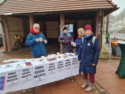 Infostand auf dem Oberen Marktplatz Freudenstadt am 20.2.2026