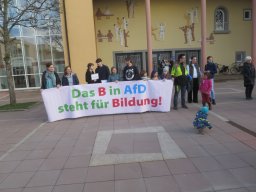 Mahnwache vor AfD Veranstaltung 2024_03_14