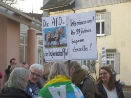 Mahnwache vor AfD Veranstaltung 2024_03_14