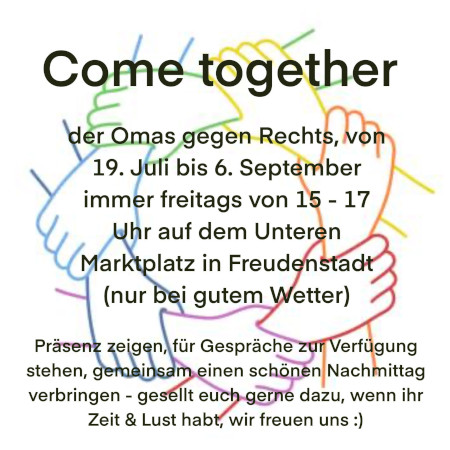 Come together auf dem Unteren Marktplatz